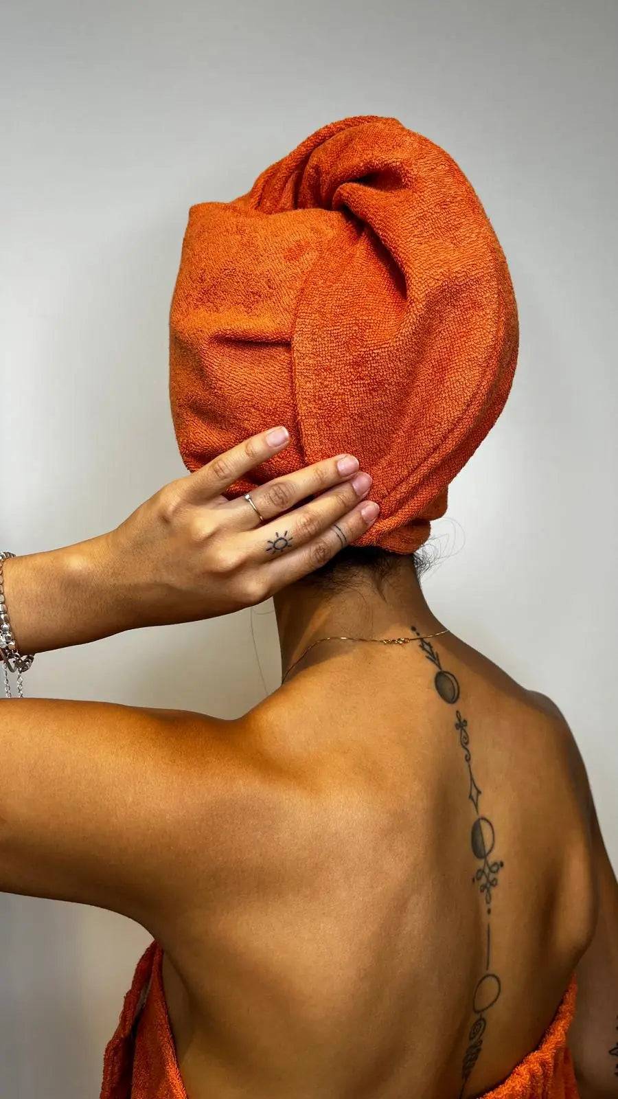 Turbante in Microspugna Carota | ArredoCasa Online tutto il tessile per la tua casa.