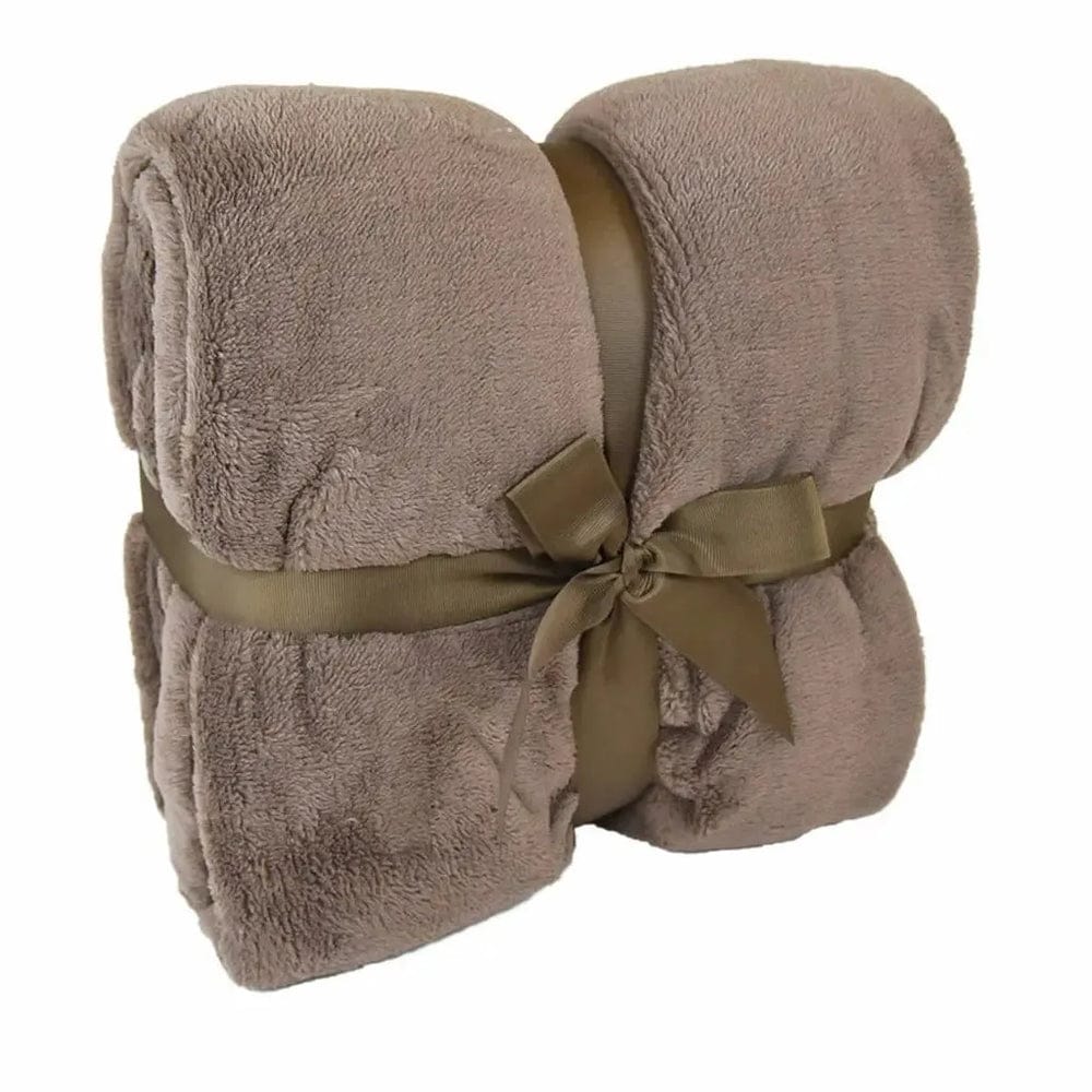 Plaid Coccola Castagna | ArredoCasa Online tutto il tessile per la tua casa.