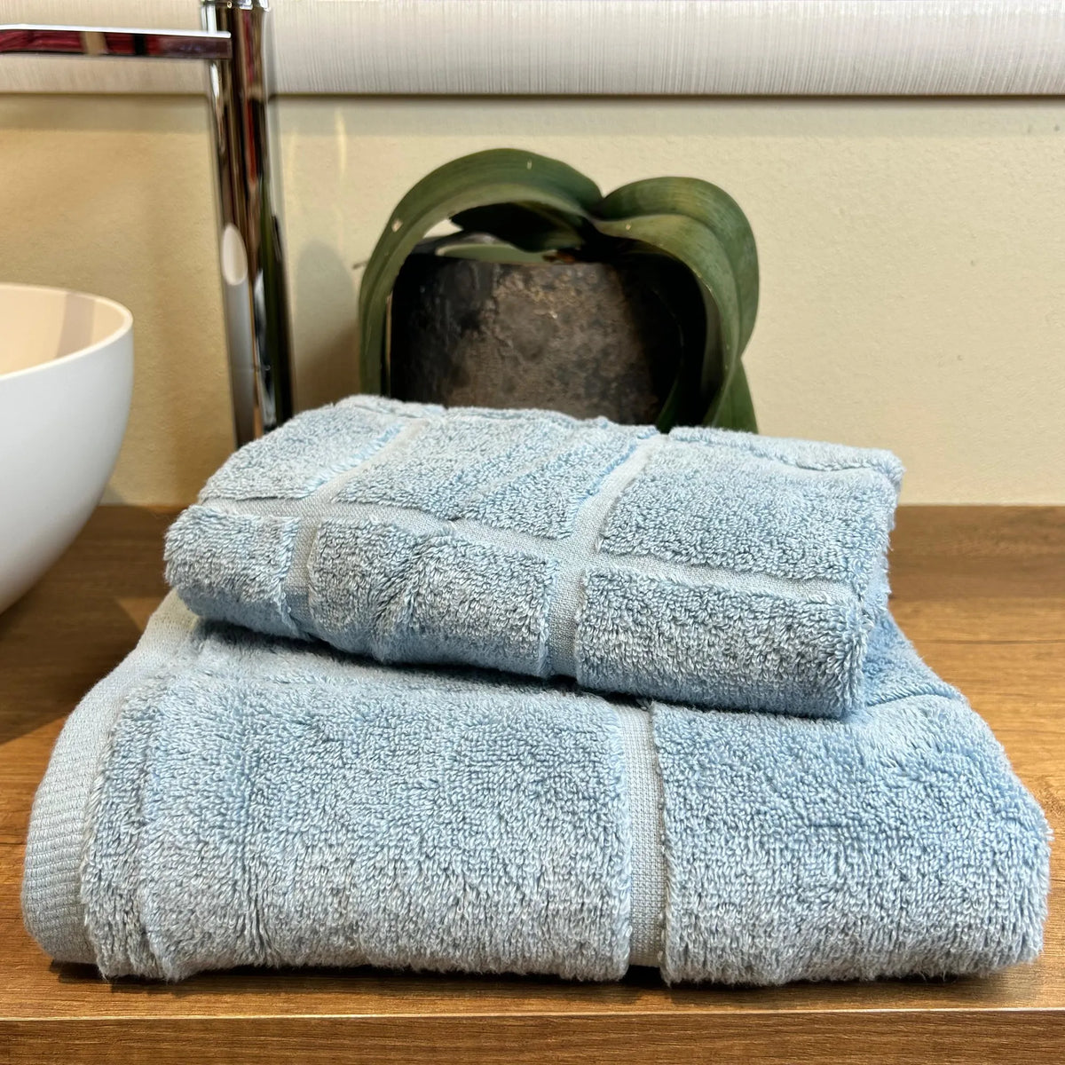 Coppia Spugna Zero Twist Cielo | ArredoCasa Online tutto il tessile per la tua casa.