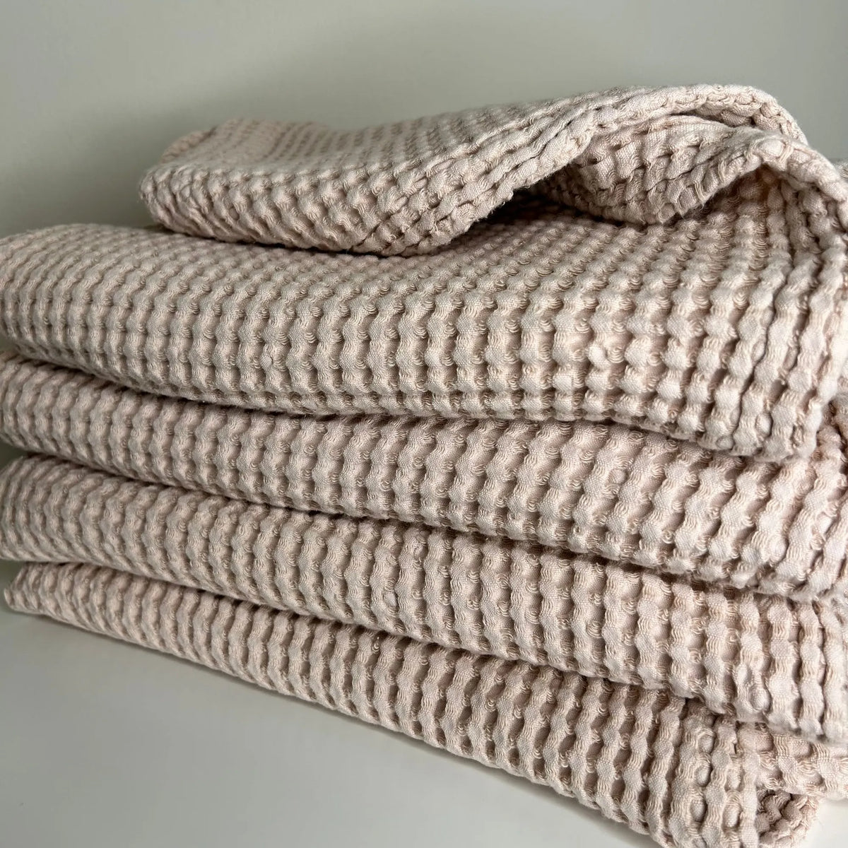 Copriletto in Nido D'ape Cipria | ArredoCasa Online tutto il tessile per la tua casa.