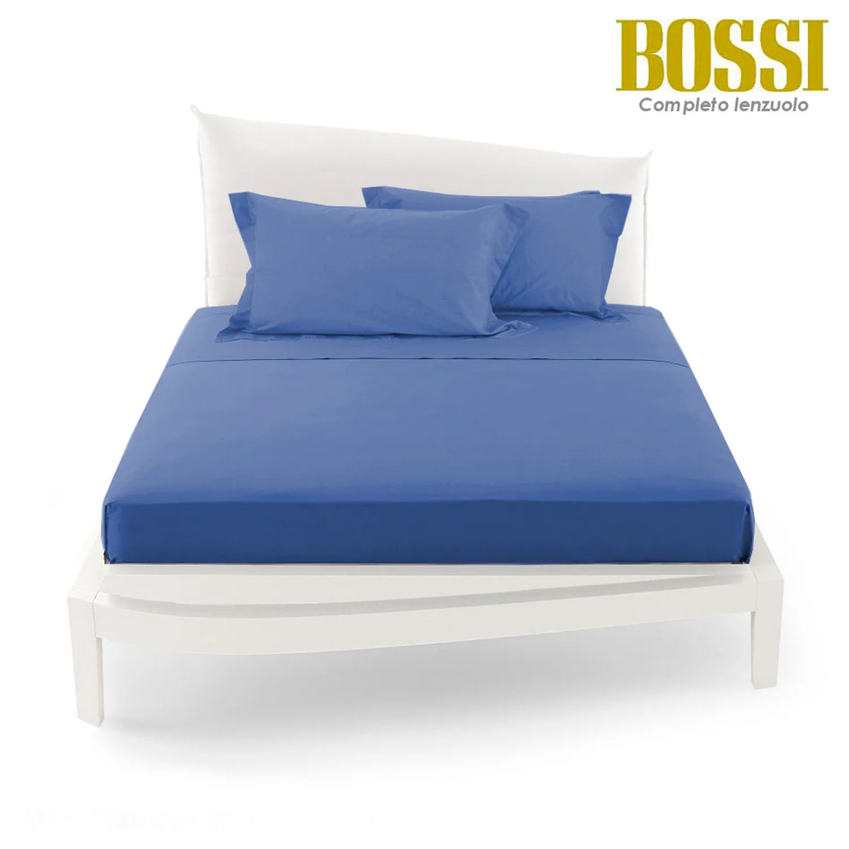 Lenzuolo piano in Percalle Bossi 178 Bluette Matrimoniale | ArredoCasa Online tutto il tessile per la tua casa.