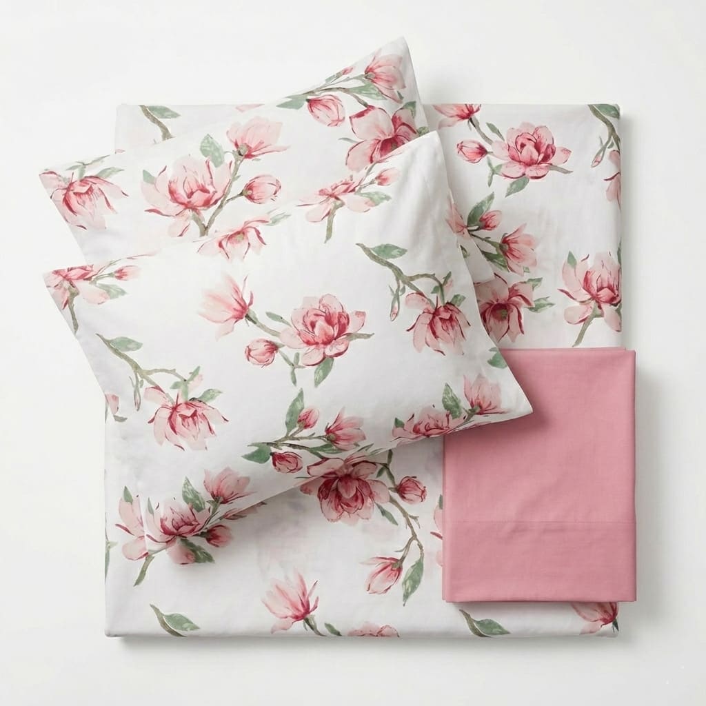 Completi Letto e Parure Copripiumino Matrimoniali in Percalle