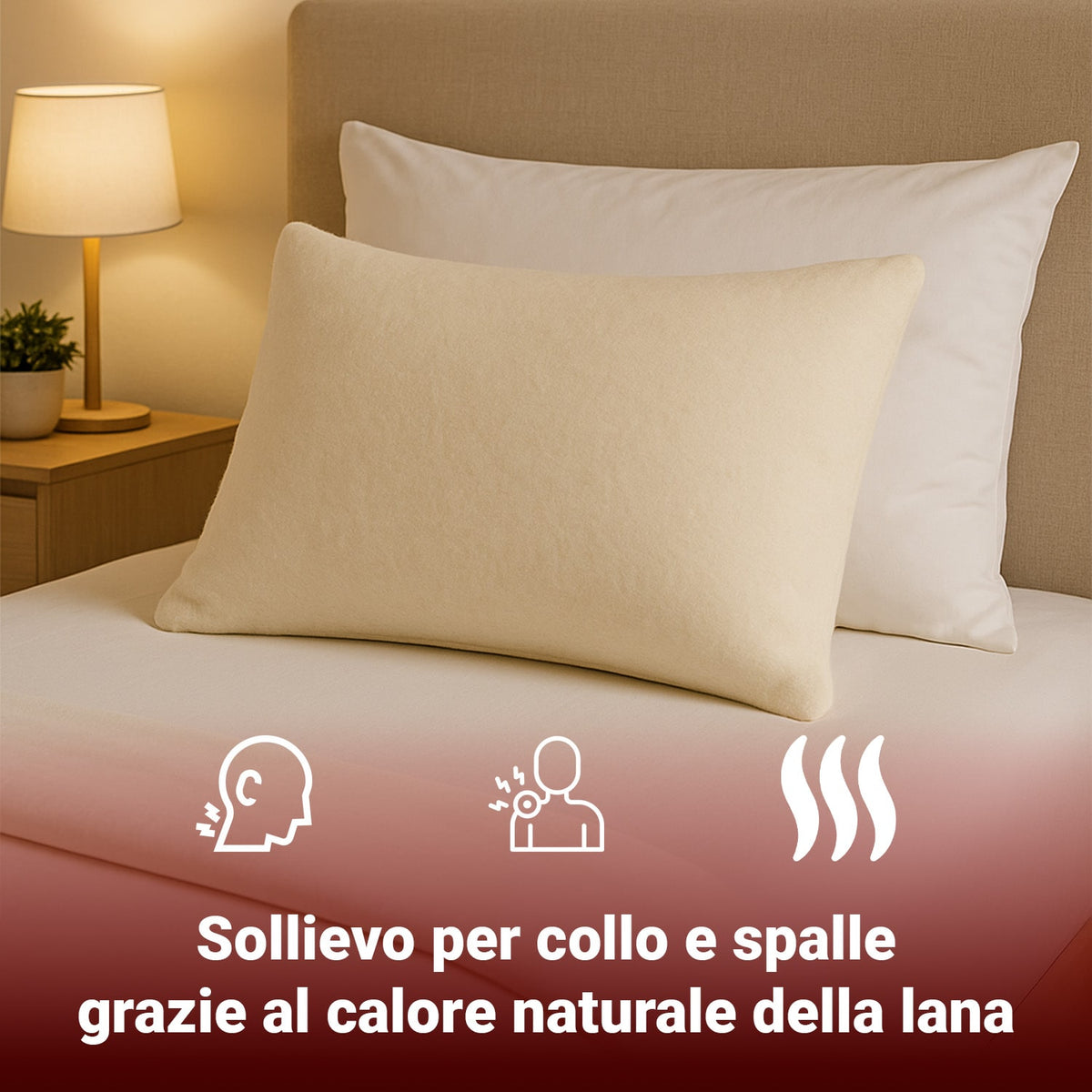 Copriguanciale in Lana Antireumatico Asciutto | 100% Made in Italy