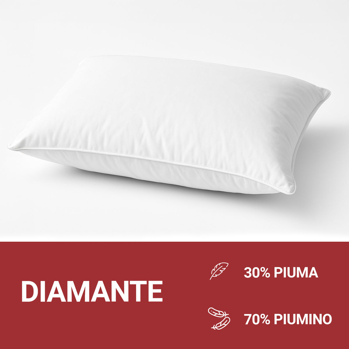 Guanciali in Piuma D'oca Cinelli Dimante 70 | ArredoCasa Online tutto il tessile per la tua casa.