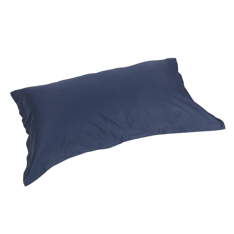 Coppia di Federe in Raso Sensoriale Lussuoso 300 fili 117 Blu | ArredoCasa Online tutto il tessile per la tua casa.
