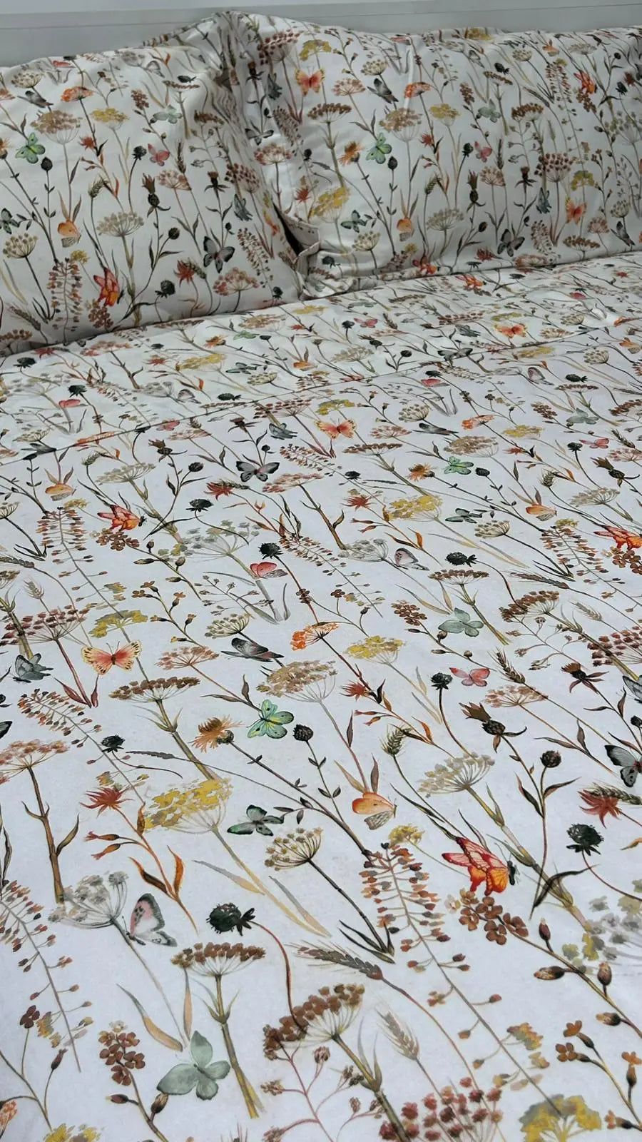 Lenzuola Floreali in Raso di Cotone