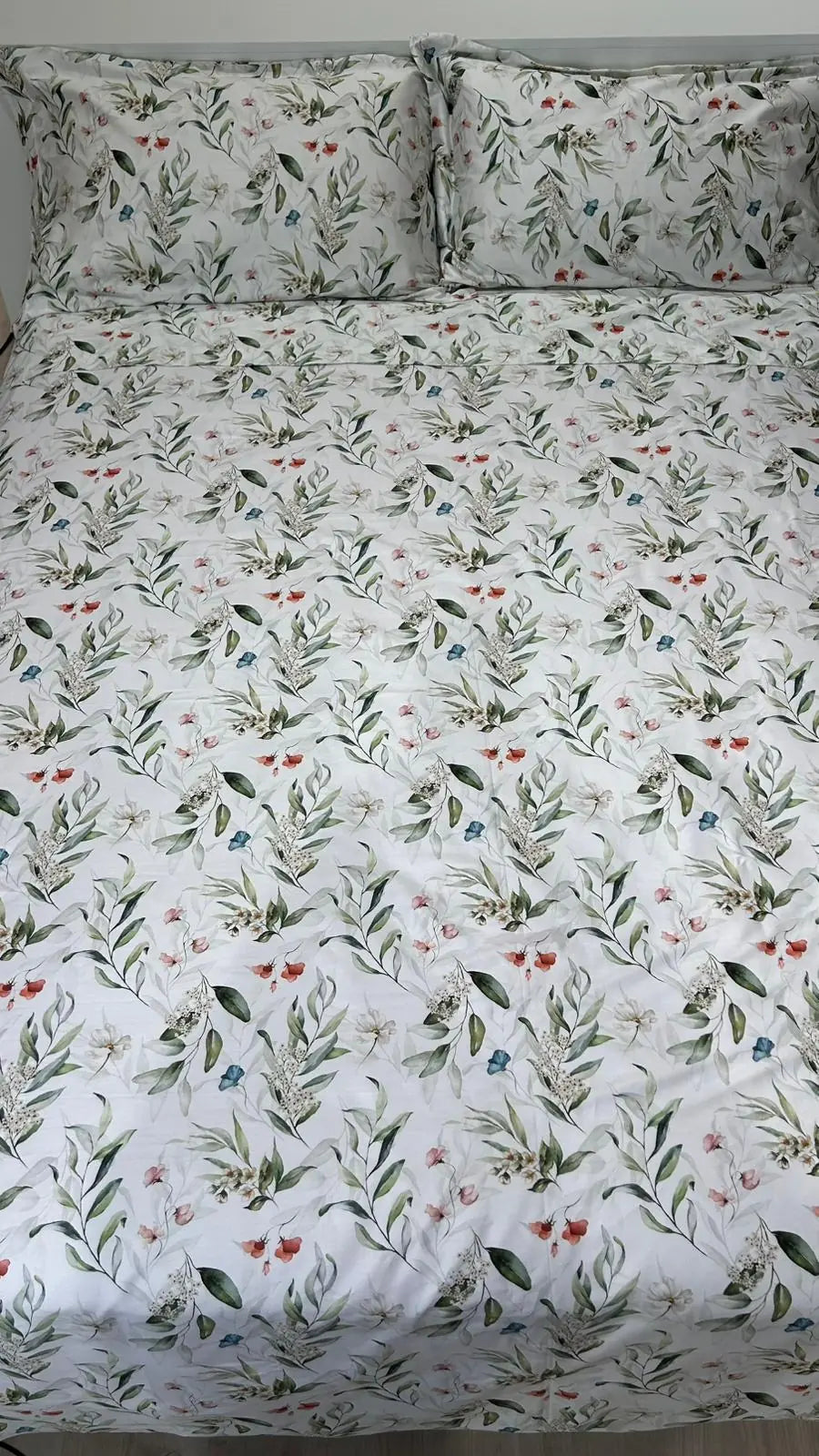 Lenzuola Floreali in Raso di Cotone