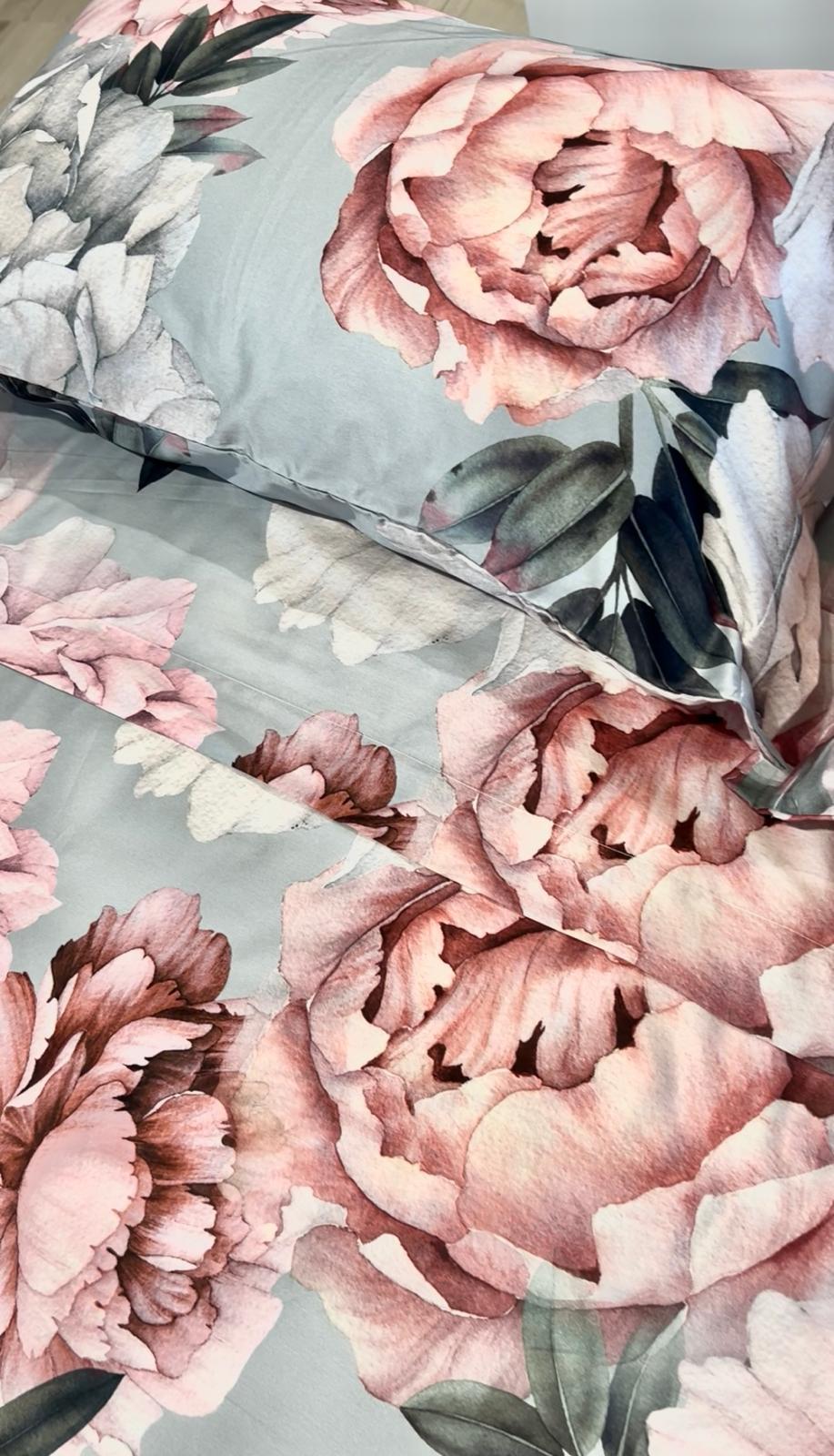 Lenzuola Floreali in Raso di Cotone | ArredoCasa Online tutto il tessile per la tua casa.