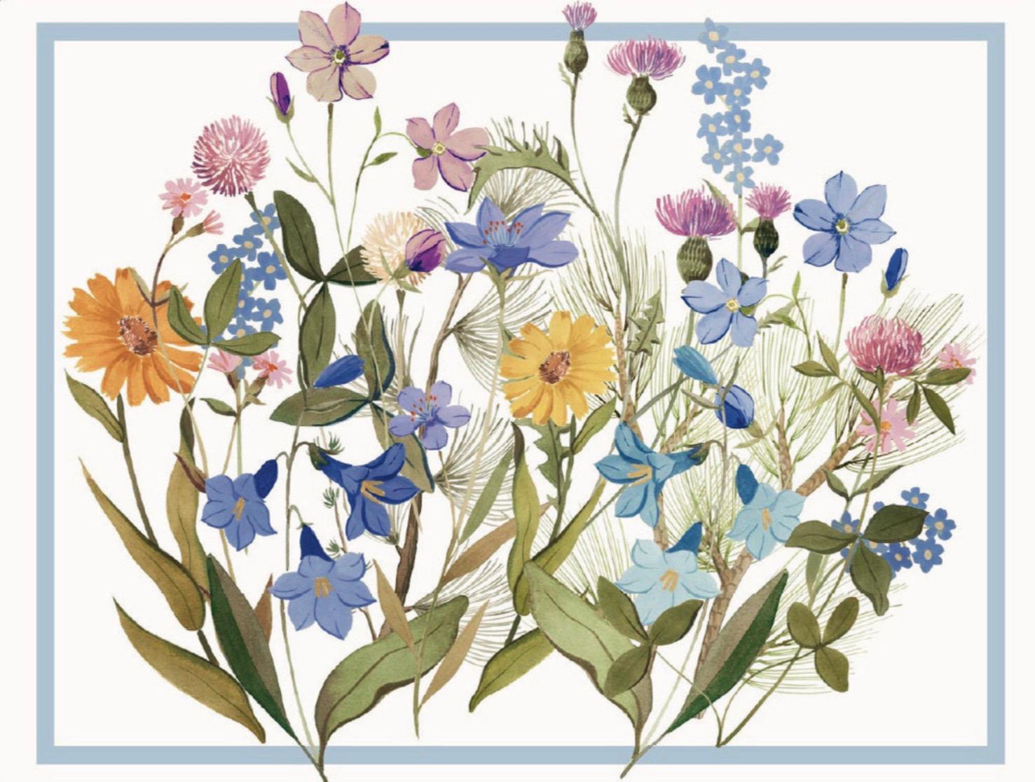 Tovaglietta americana in MDF decorata