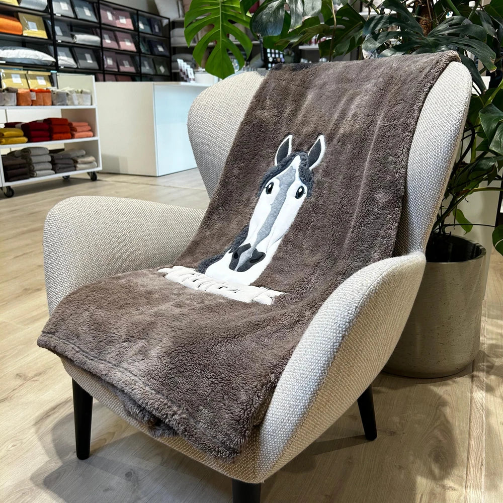 Plaid Allegro e Coccoloso Cavallo | ArredoCasa Online tutto il tessile per la tua casa.
