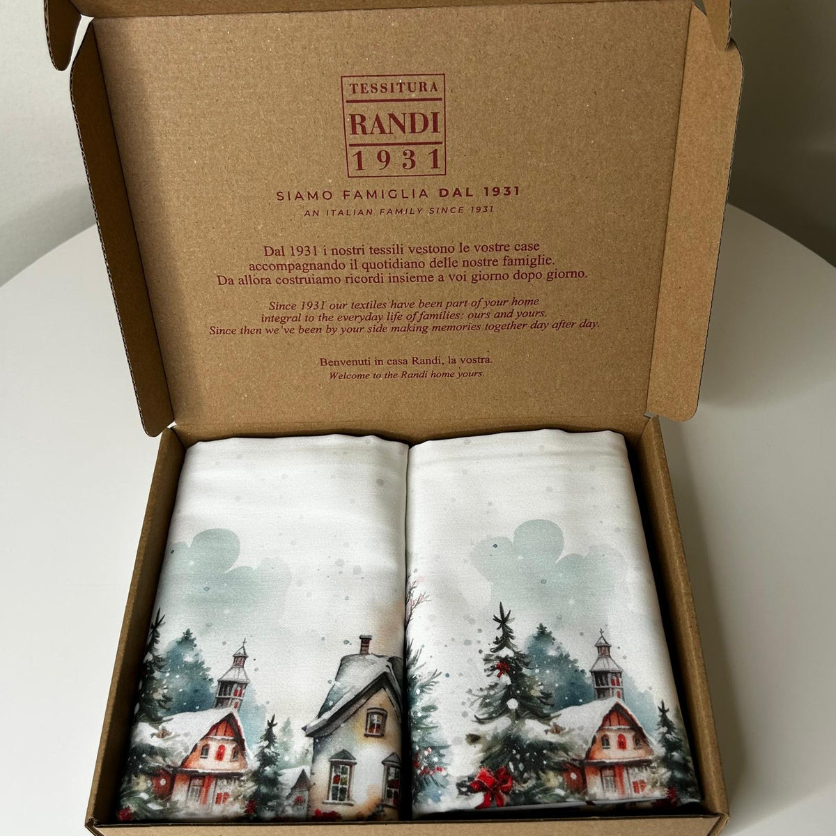 Coppia di Federe Magia del Natale | 2 Federe 50x80 cm 100% Made in Italy