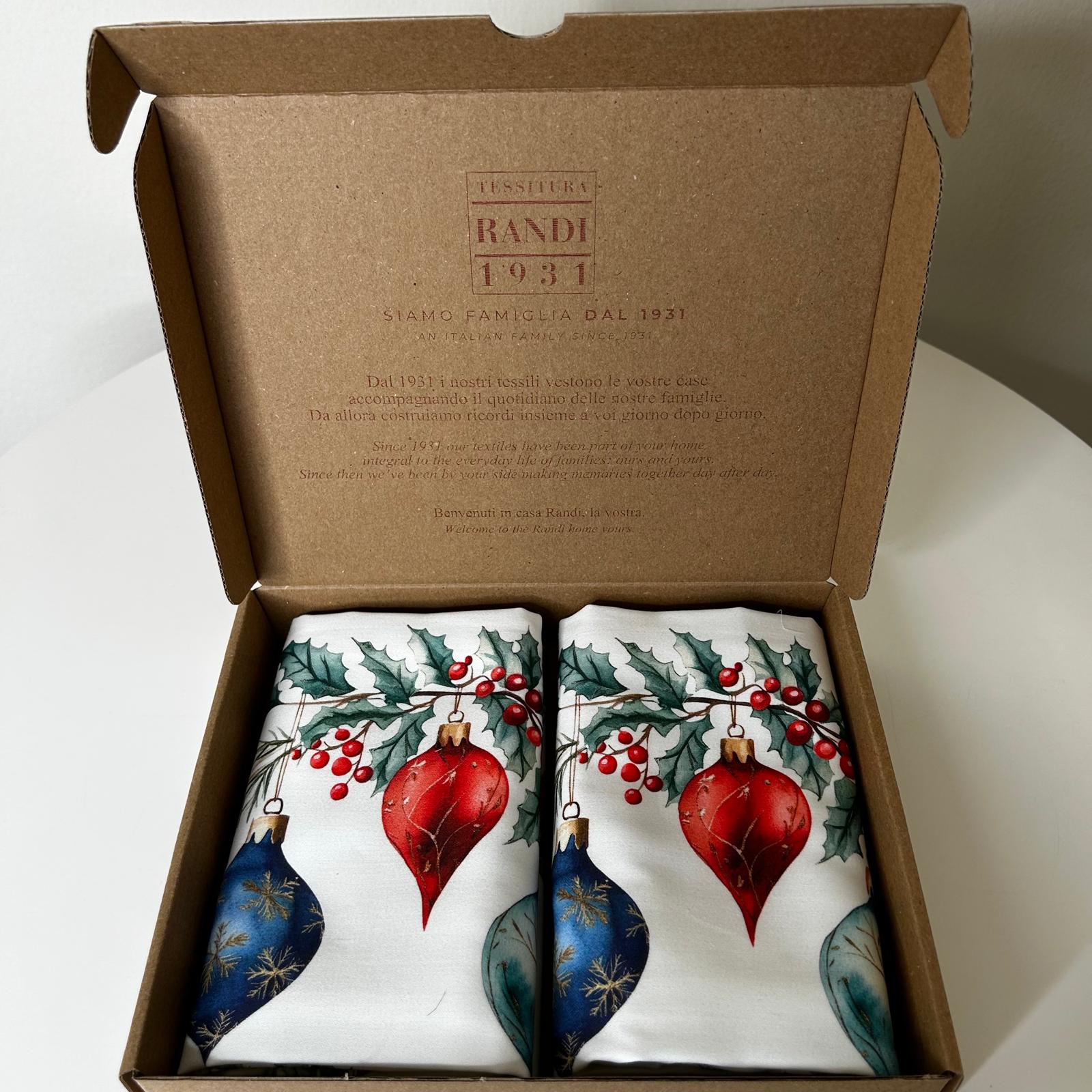 Coppia di Federe Magia del Natale | 2 Federe 50x80 cm 100% Made in Italy