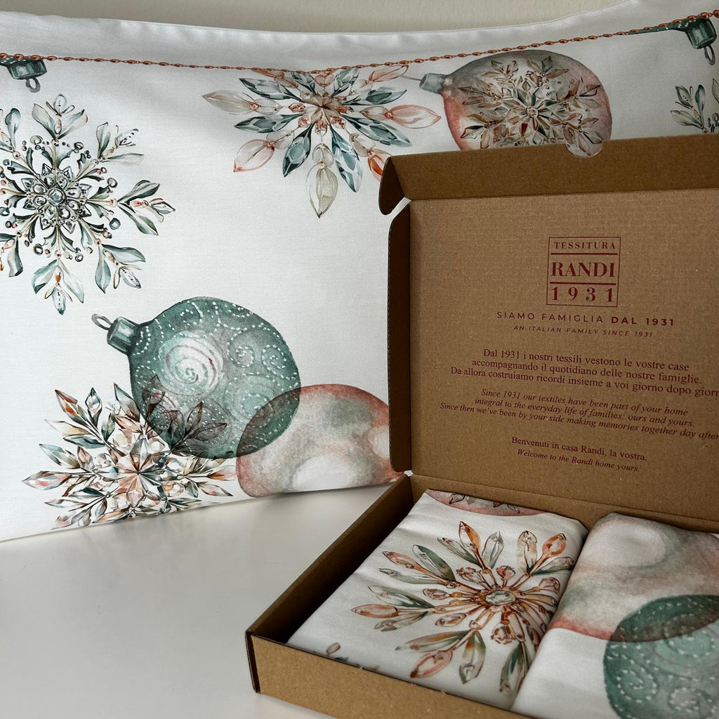 Christmas Magic Pillowcases | 2 Pillowcases, 50x80 cm, 100% Made in Italy