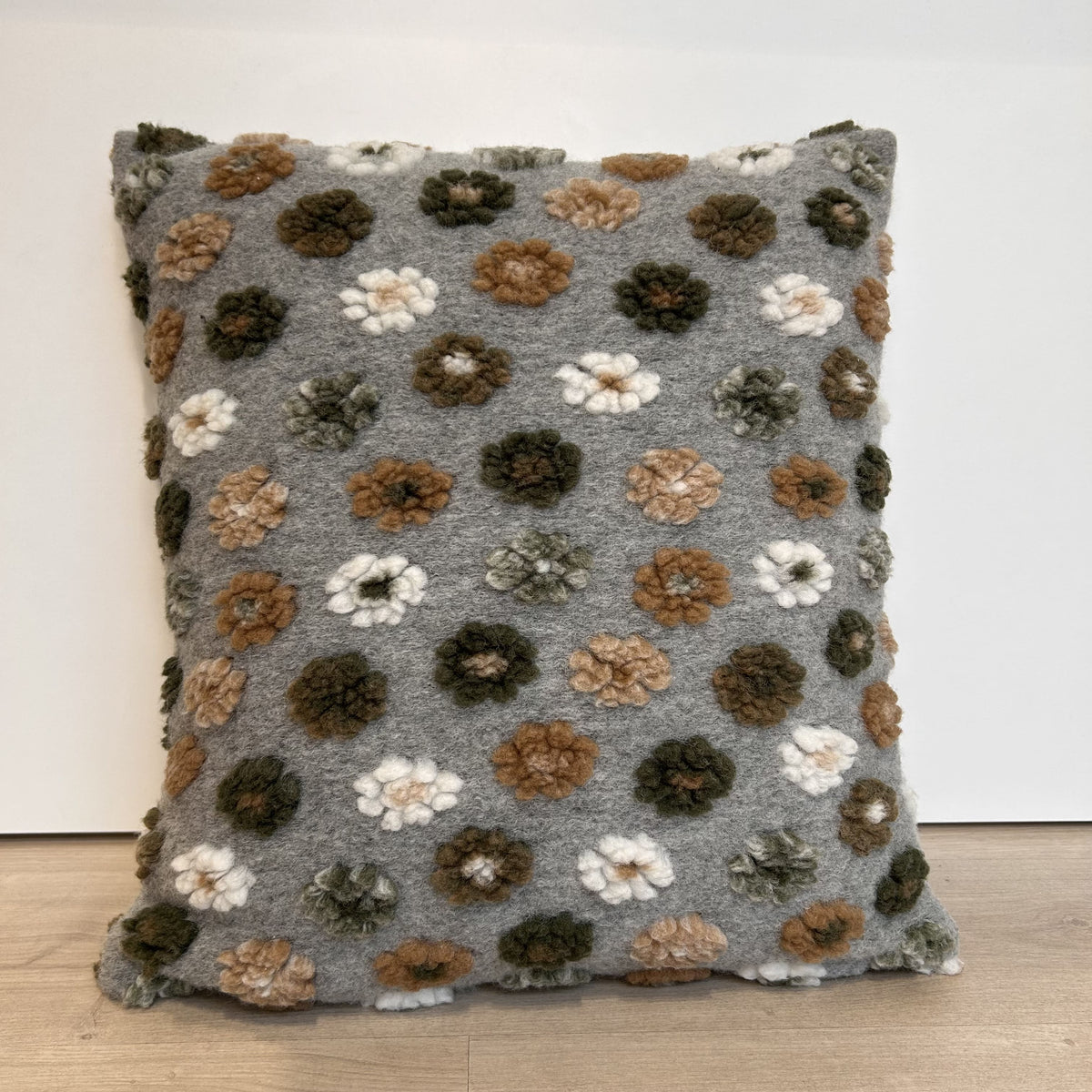 Cuscino Arredo in lana cotta 50×50 cm con imbottitura