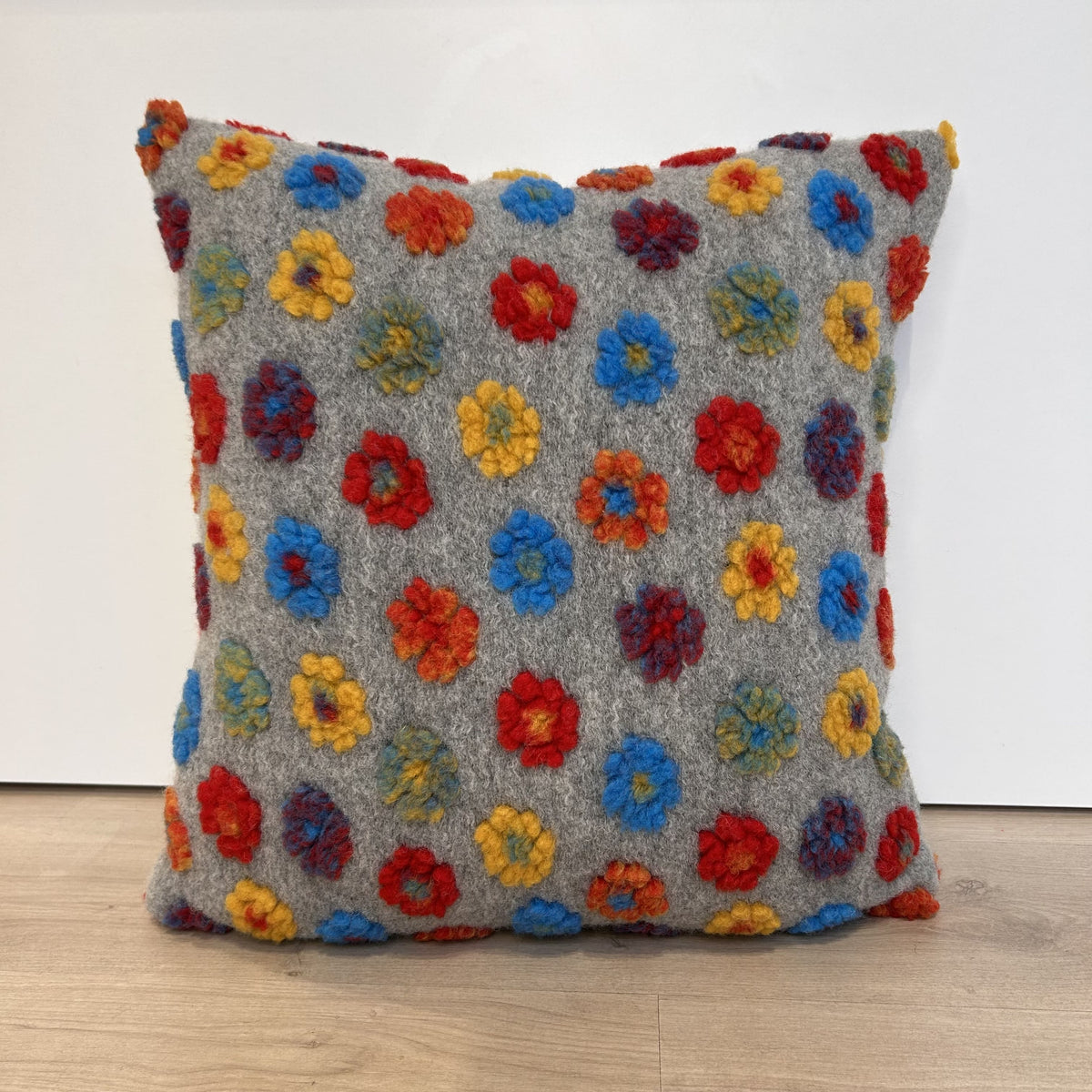 Cuscino Arredo in lana cotta 50×50 cm con imbottitura