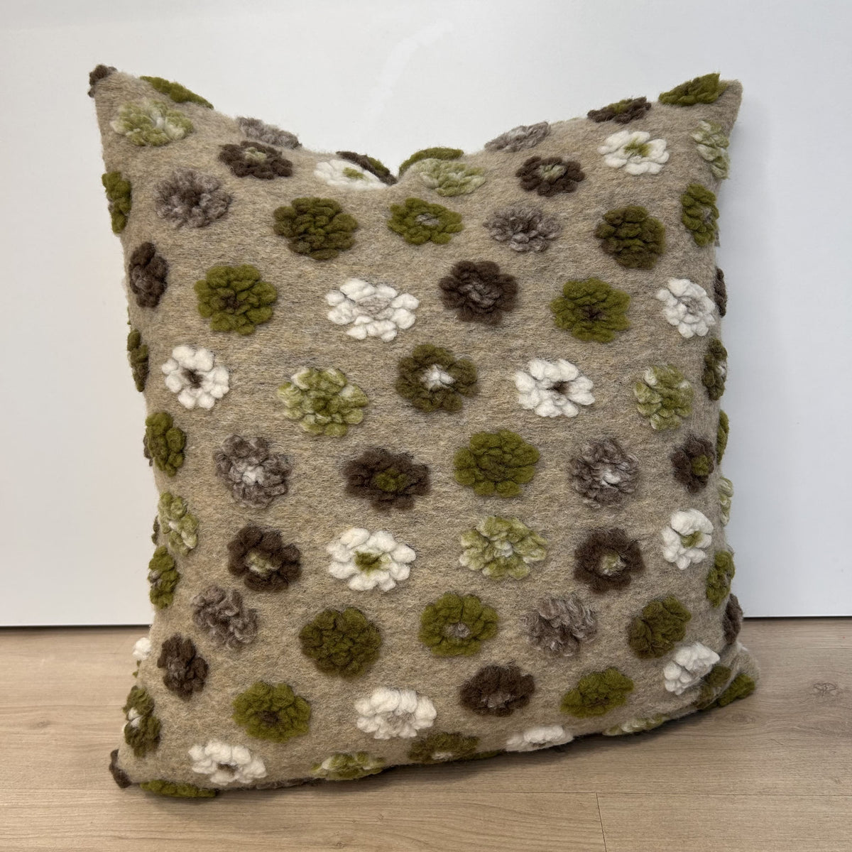 Cuscino Arredo in lana cotta 50×50 cm con imbottitura