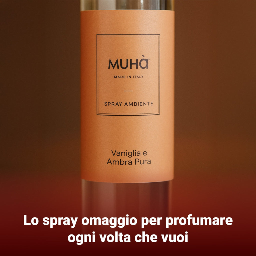 Cofanetto Regalo Profumatori d’Ambiente con Diffusore a Fiore e Spray Coordinato MUHÀ