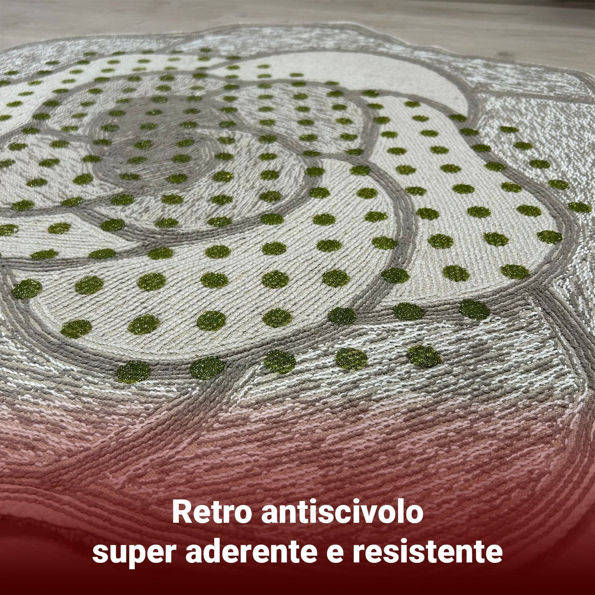 Pink 100% Cotton Bath Mat with Non-Slip Backing