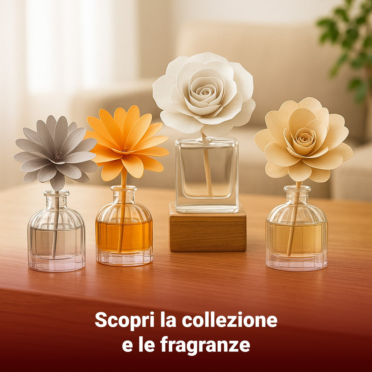 Cofanetto Regalo Profumatori d’Ambiente con Diffusore a Fiore e Spray Coordinato MUHÀ