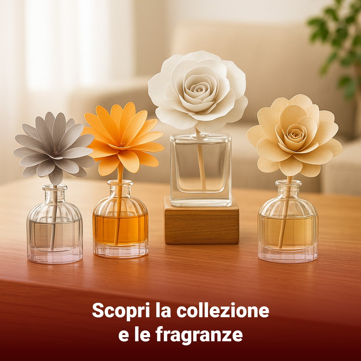Cofanetto Regalo Profumatori d’Ambiente con Diffusore a Fiore e Spray Coordinato MUHÀ