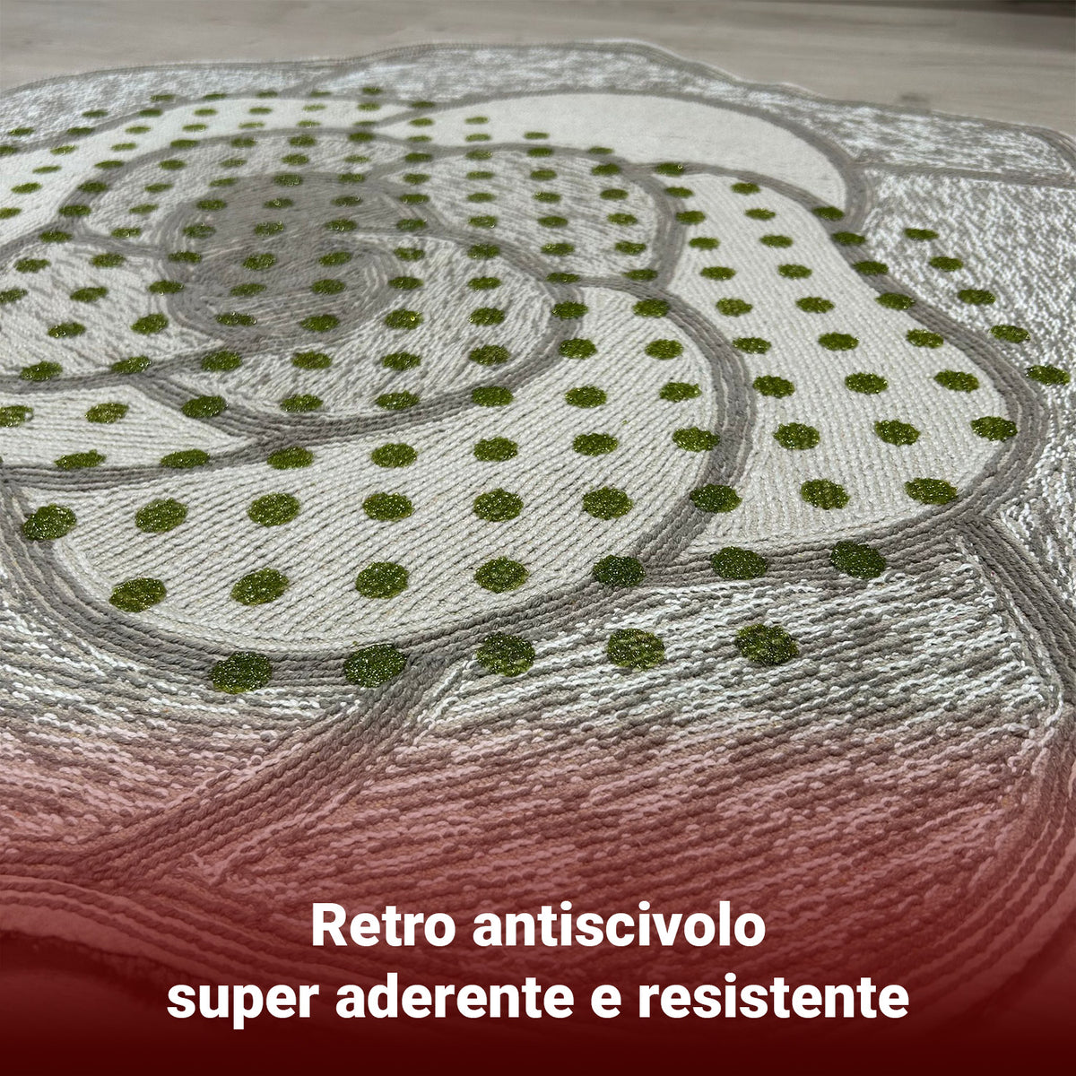 Tappeto Bagno Rosa in 100% Cotone con Base Antiscivolo