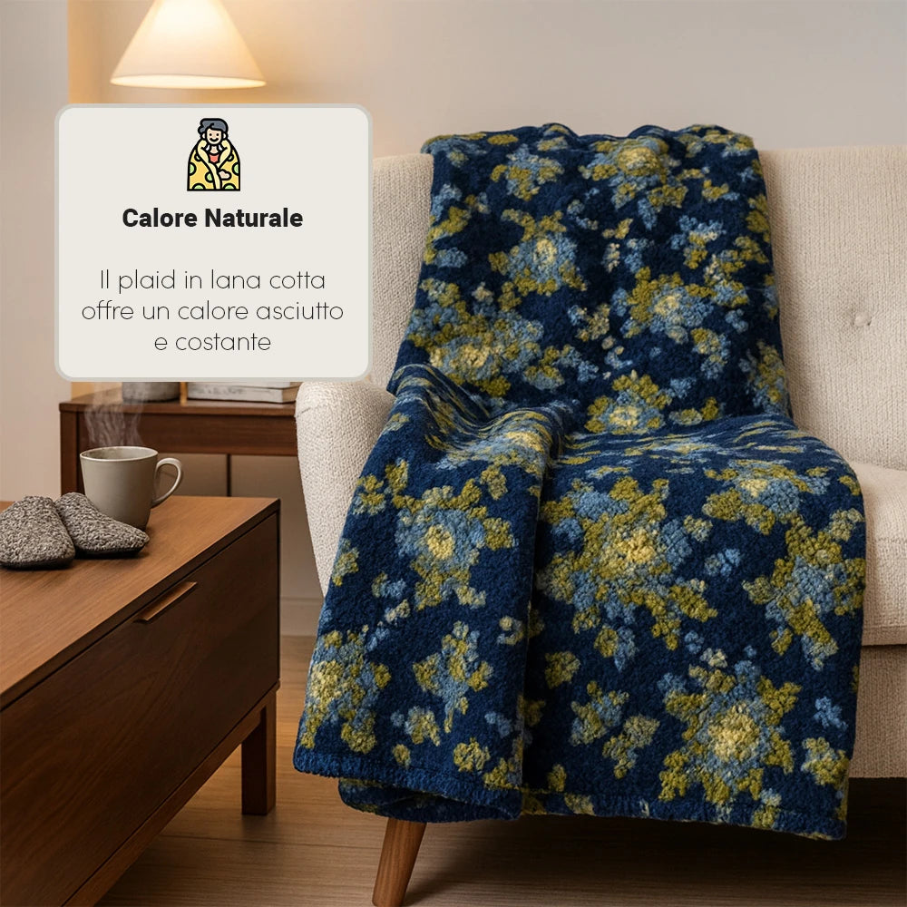 Plaid in Lana Cotta Made in Italy 210x250 Matrimoniale – Caldo, Asciutto & Traspirante | ArredoCasa Online tutto il tessile per la tua casa.