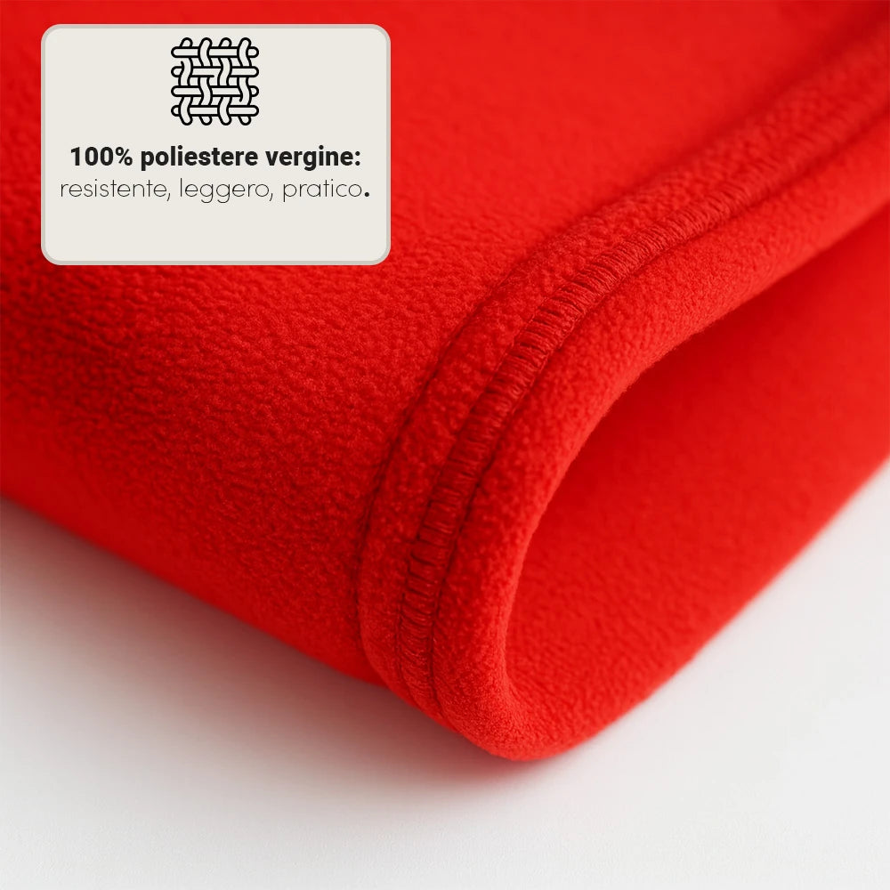 Coperta in pile personalizzata con logo o design Coperta in pile personalizzata con logo o design