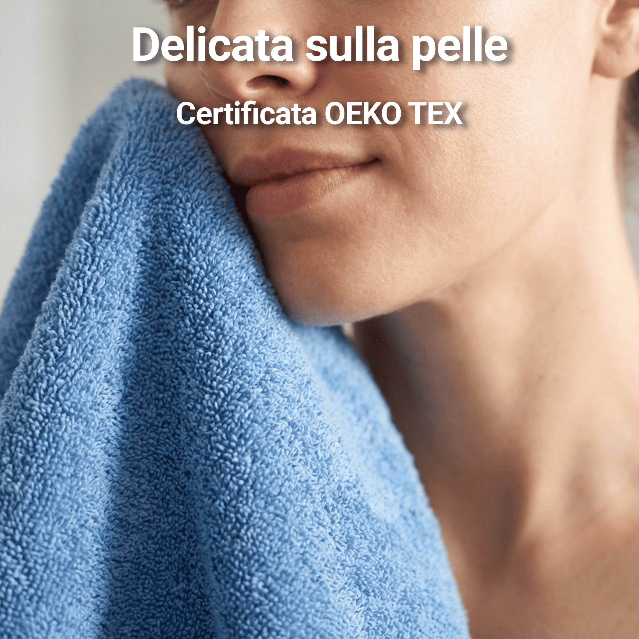 Coppia di Asciugamani in Spugna Mercerizzata