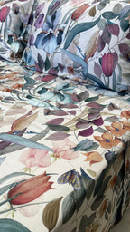 Lenzuola Balza Doppia in Raso 300 fili Iris Persiano | ArredoCasa Online tutto il tessile per la tua casa.