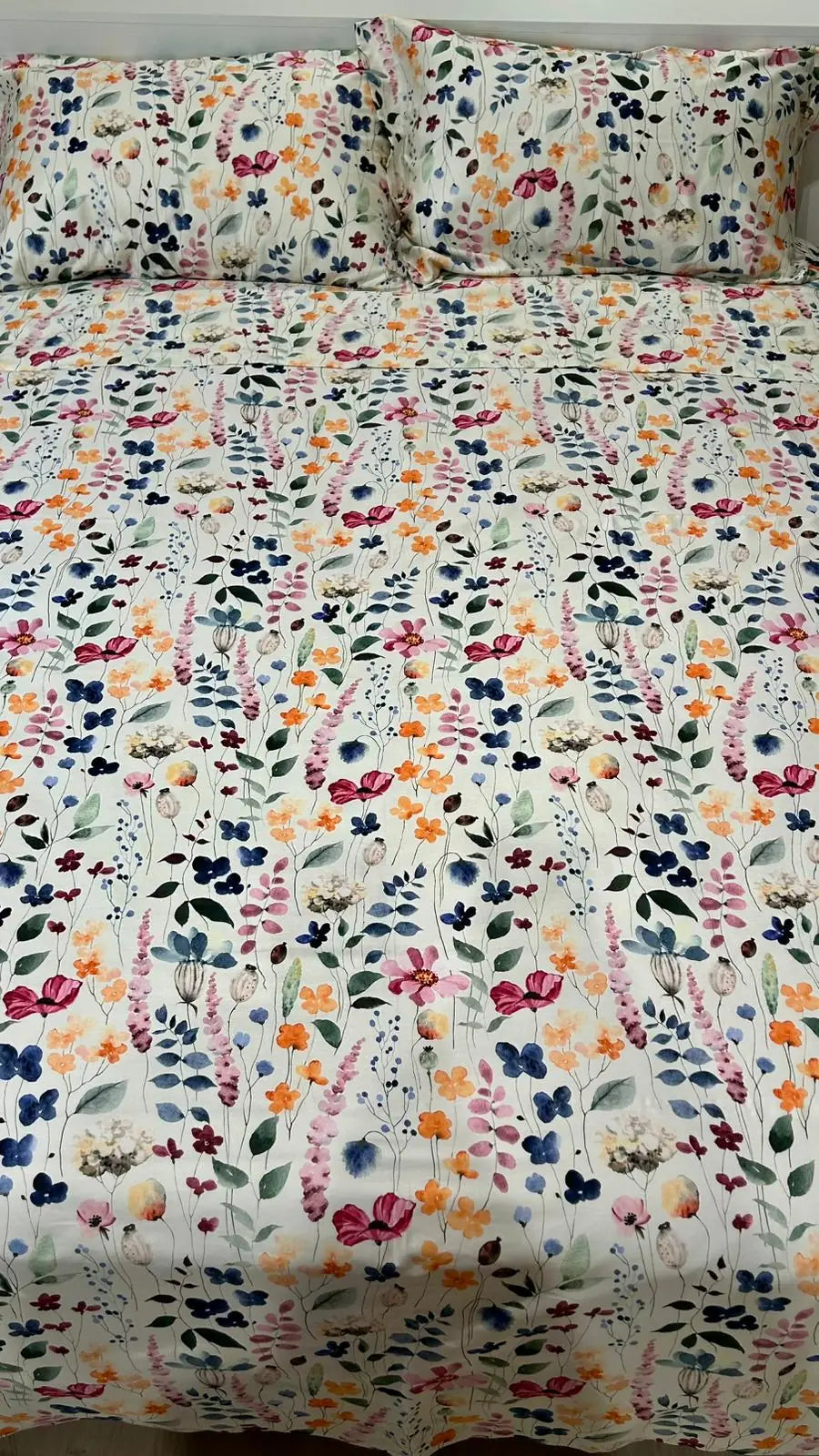 Lenzuola Floreali in Raso di Cotone Luisa | ArredoCasa Online tutto il tessile per la tua casa.