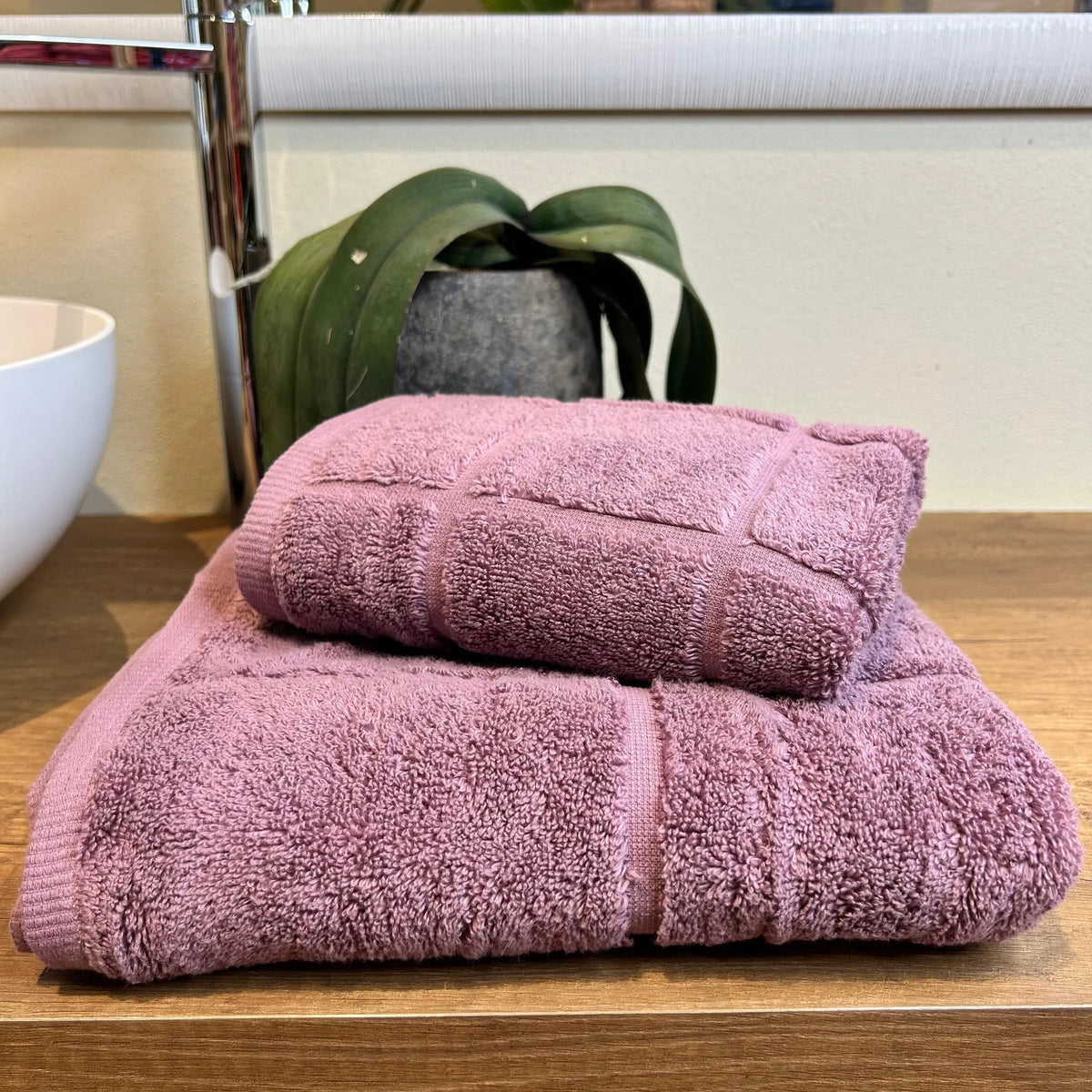 Coppia Spugna Zero Twist Malva | ArredoCasa Online tutto il tessile per la tua casa.