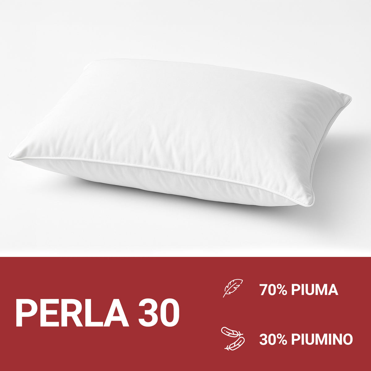 Guanciali in Piuma D'oca Cinelli Perla 30 | ArredoCasa Online tutto il tessile per la tua casa.