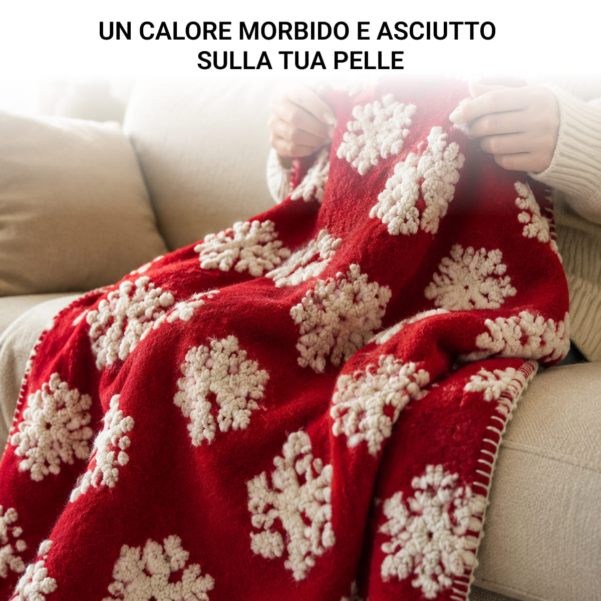 Plaid in Lana Cotta Made in Italy 170x180 – Caldo, Asciutto & Traspirante