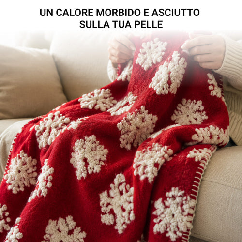 Plaid in Lana Cotta Made in Italy 170x180 – Caldo, Asciutto & Traspirante