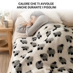 Plaid in Lana Cotta Made in Italy 170x180 – Caldo, Asciutto & Traspirante