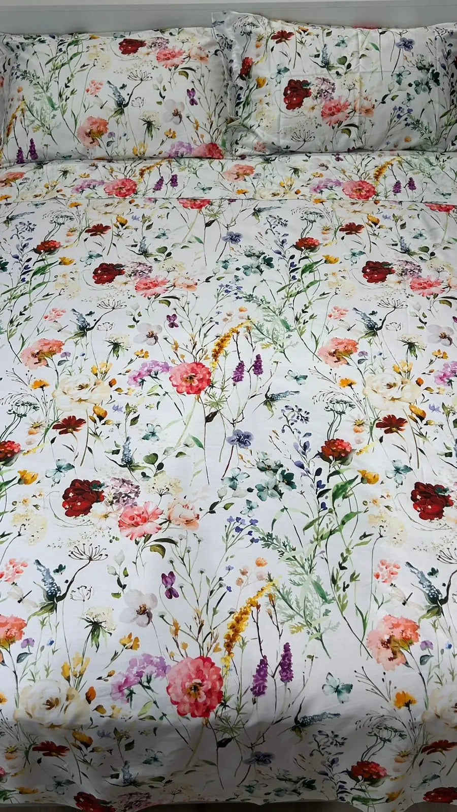 Lenzuola Floreali in Raso di Cotone Primavera | ArredoCasa Online tutto il tessile per la tua casa.