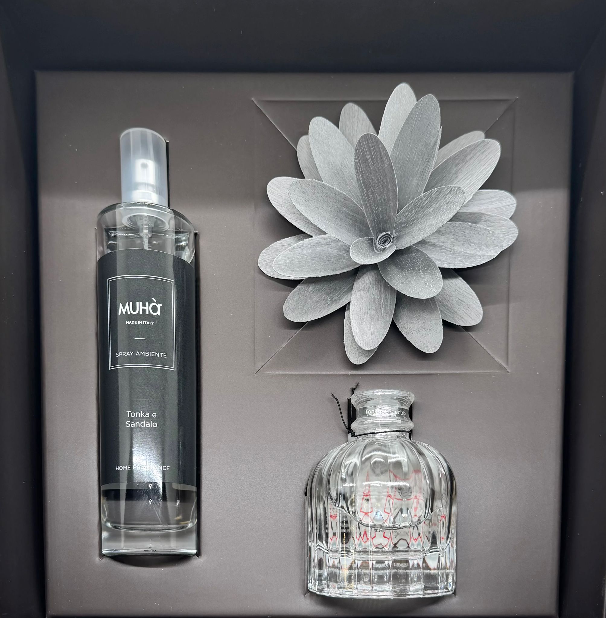 Cofanetto Regalo Profumatori d’Ambiente con Diffusore a Fiore e Spray Coordinato MUHÀ