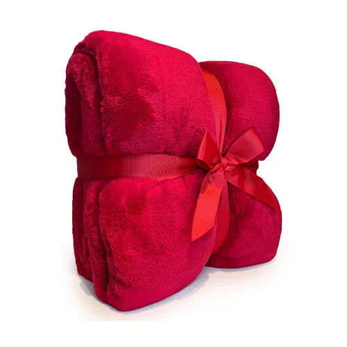 Plaid Coccola Rosso | ArredoCasa Online tutto il tessile per la tua casa.