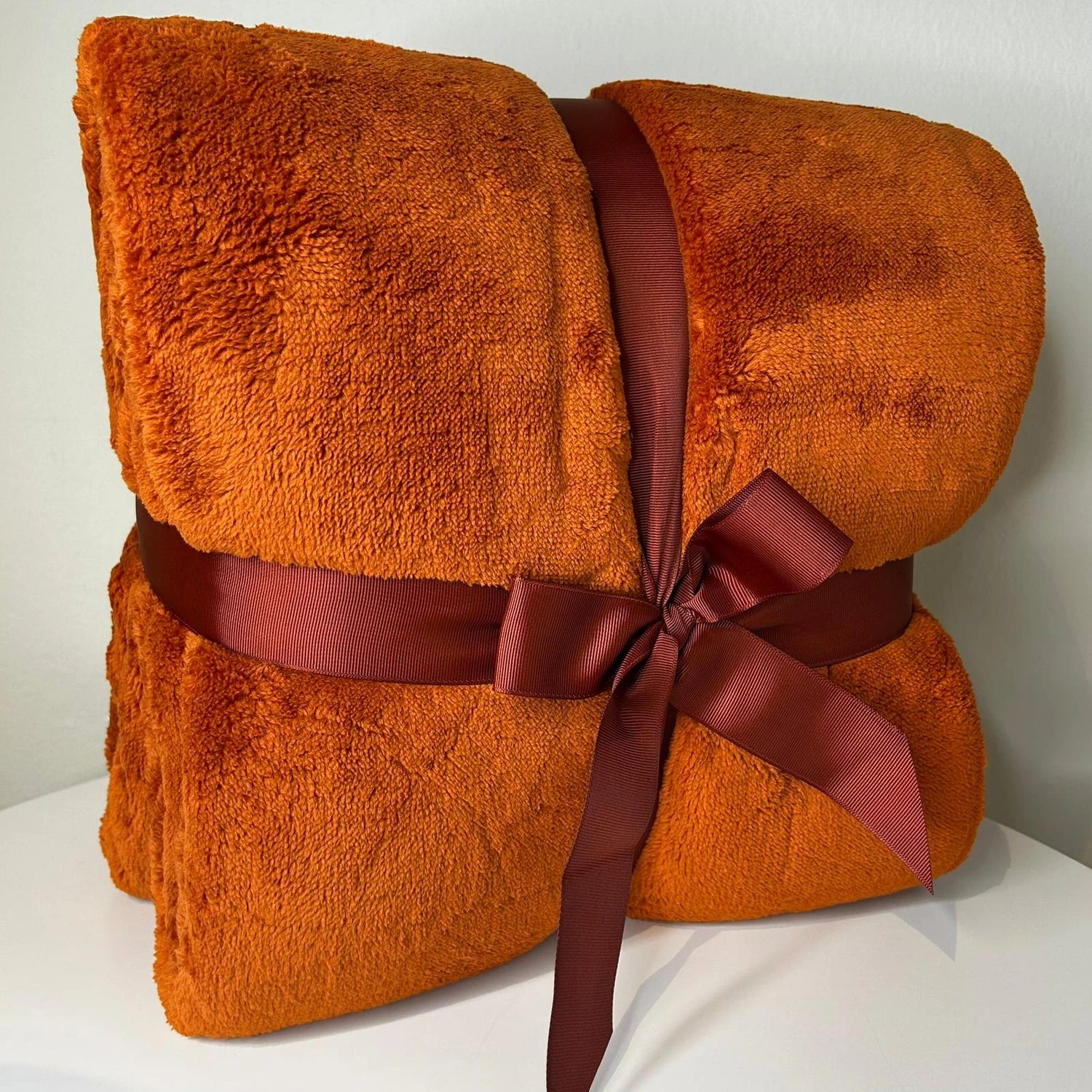 Plaid Coccola Ruggine | ArredoCasa Online tutto il tessile per la tua casa.