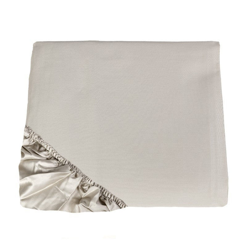 Sotto con angoli matrimoniale in Raso Sensoriale Lussuoso 300 fili 125 Grigio | ArredoCasa Online tutto il tessile per la tua casa.