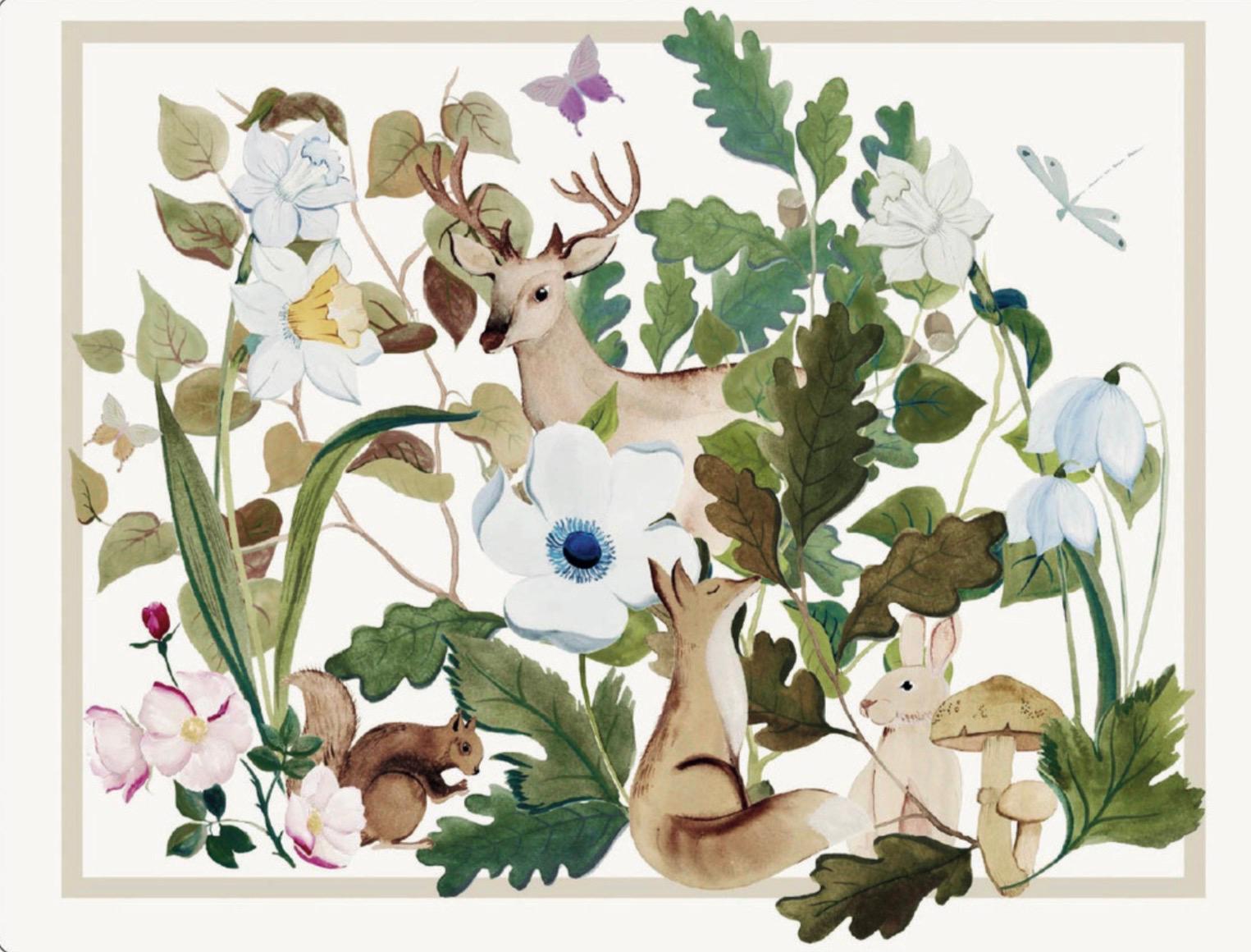 Tovaglietta americana in MDF decorata