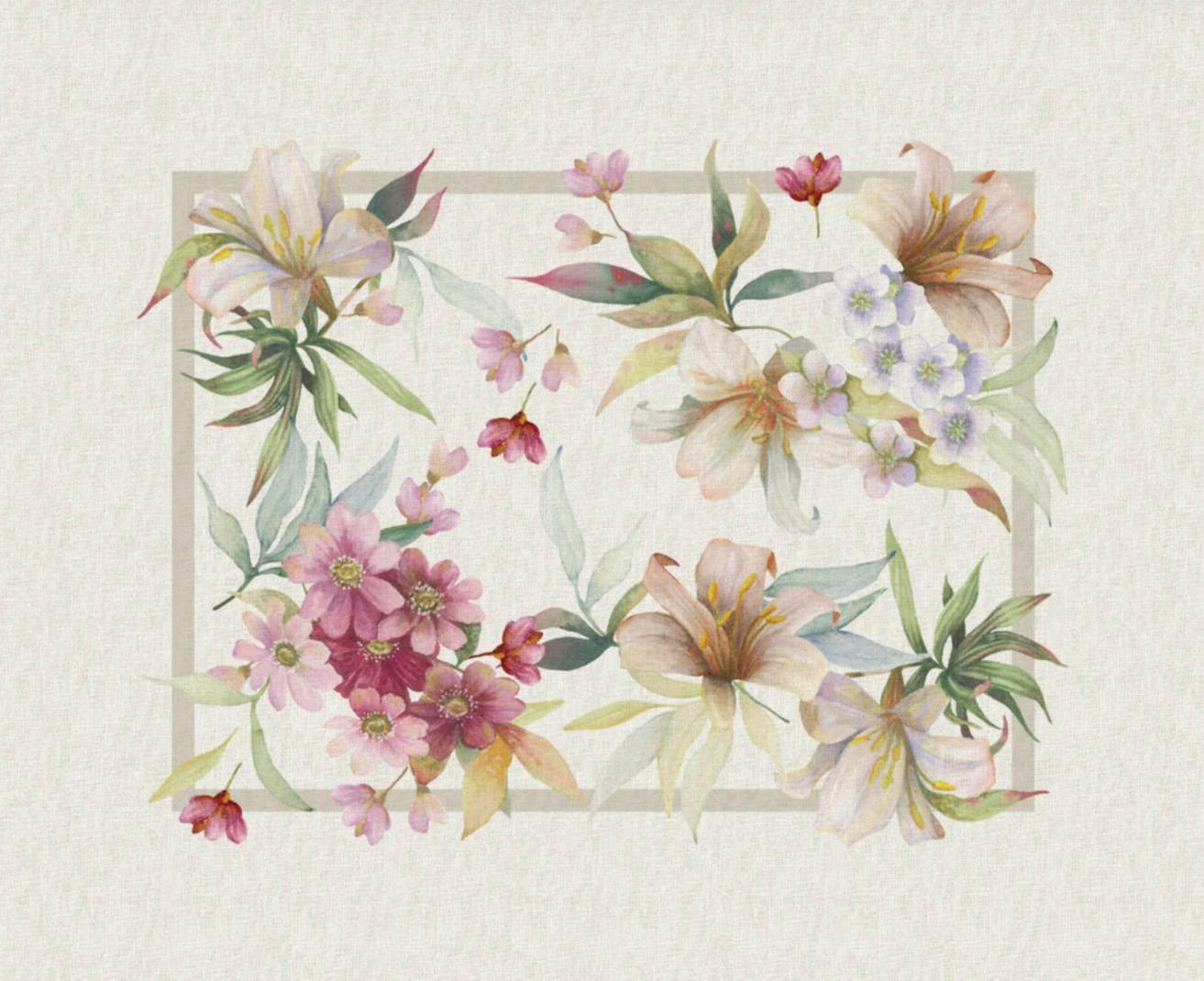 Tovaglietta americana in MDF decorata