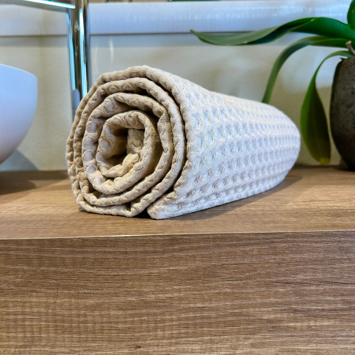 Telo in Nido d'ape Cipria | ArredoCasa Online tutto il tessile per la tua casa.