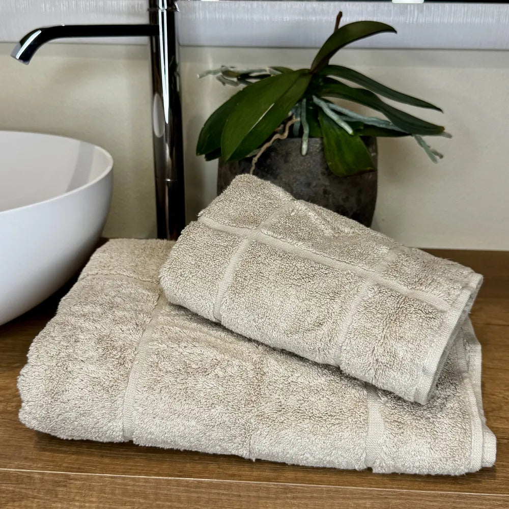 Coppia Spugna Zero Twist Tortora | ArredoCasa Online tutto il tessile per la tua casa.