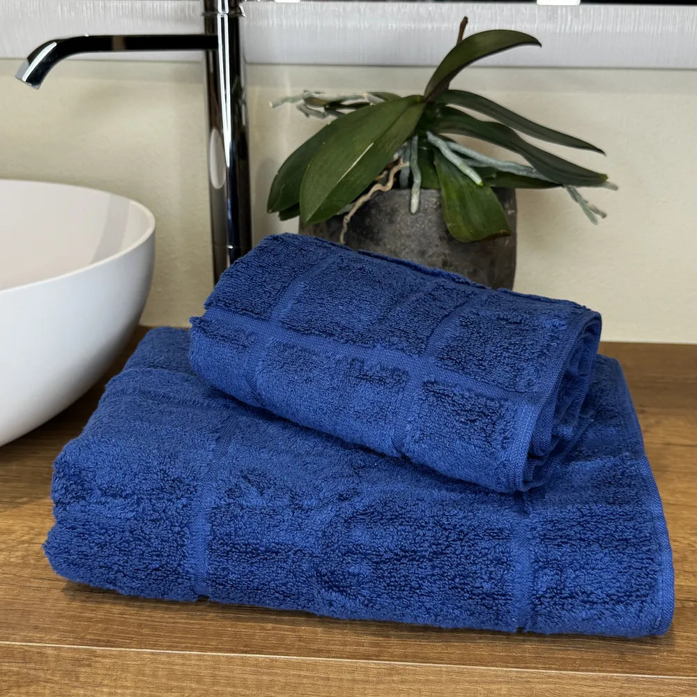 Coppia Spugna Zero Twist Blu navy | ArredoCasa Online tutto il tessile per la tua casa.