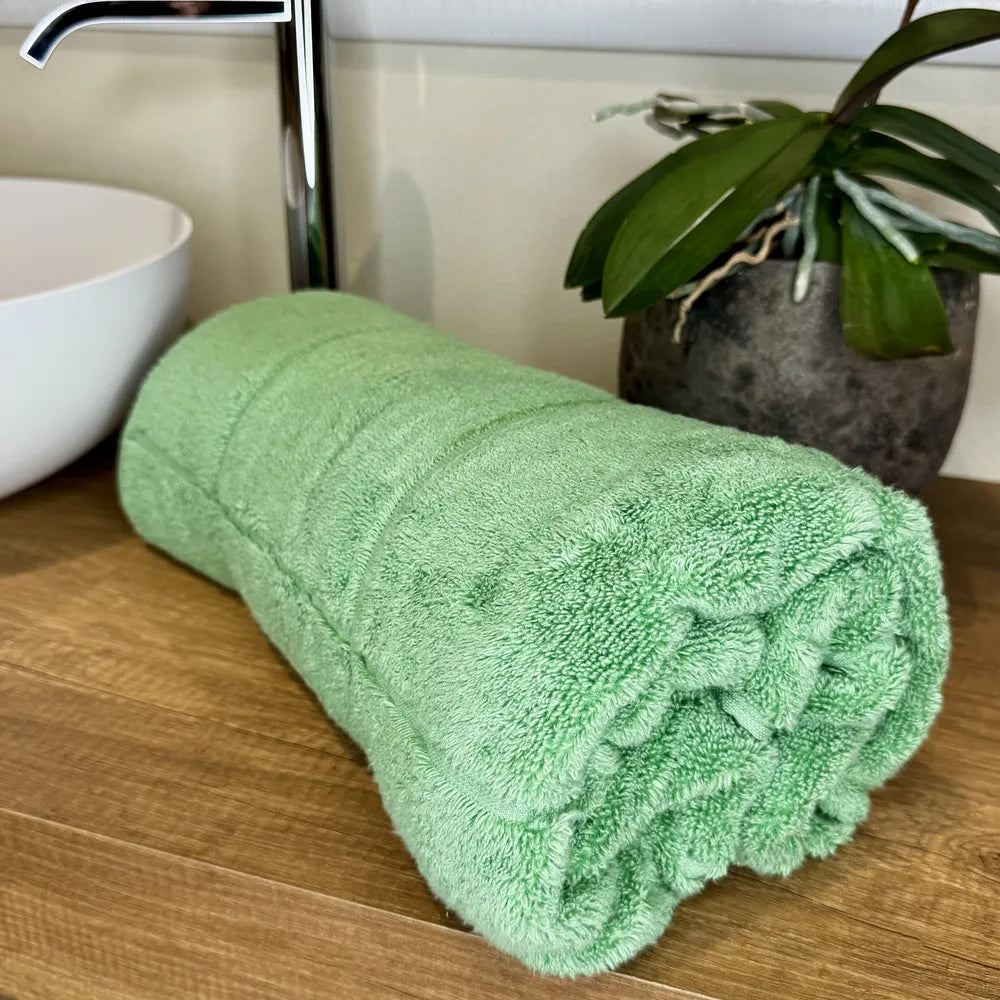 Telo Spugna Zero Twist Verde Prato | ArredoCasa Online tutto il tessile per la tua casa.