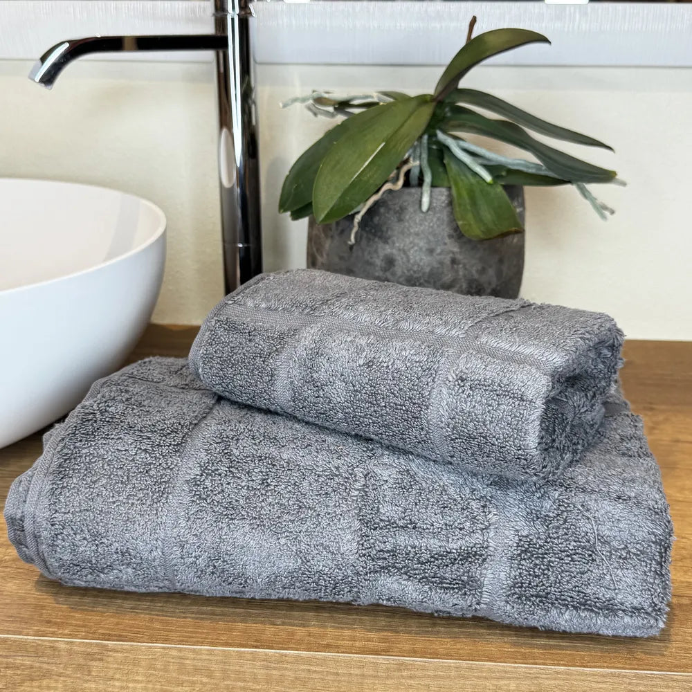 Coppia Spugna Zero Twist C17 Antracite | ArredoCasa Online tutto il tessile per la tua casa.