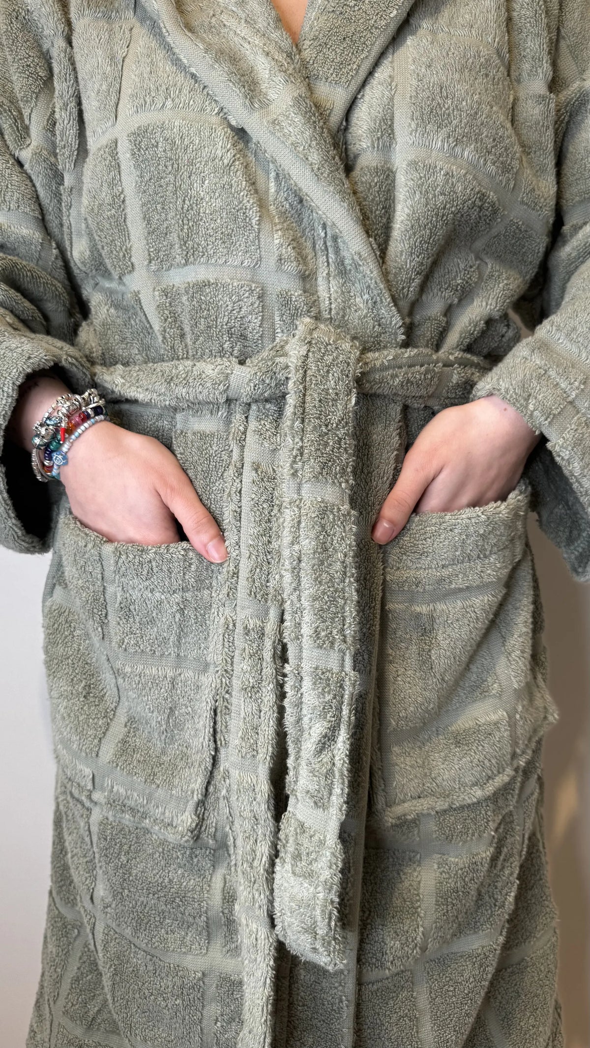 Accappatoio Zero Twist Salvia | ArredoCasa Online tutto il tessile per la tua casa.