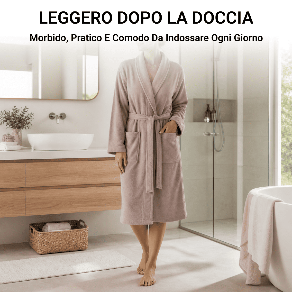 Accappatoio Wimbledon in Microspugna Leggero
