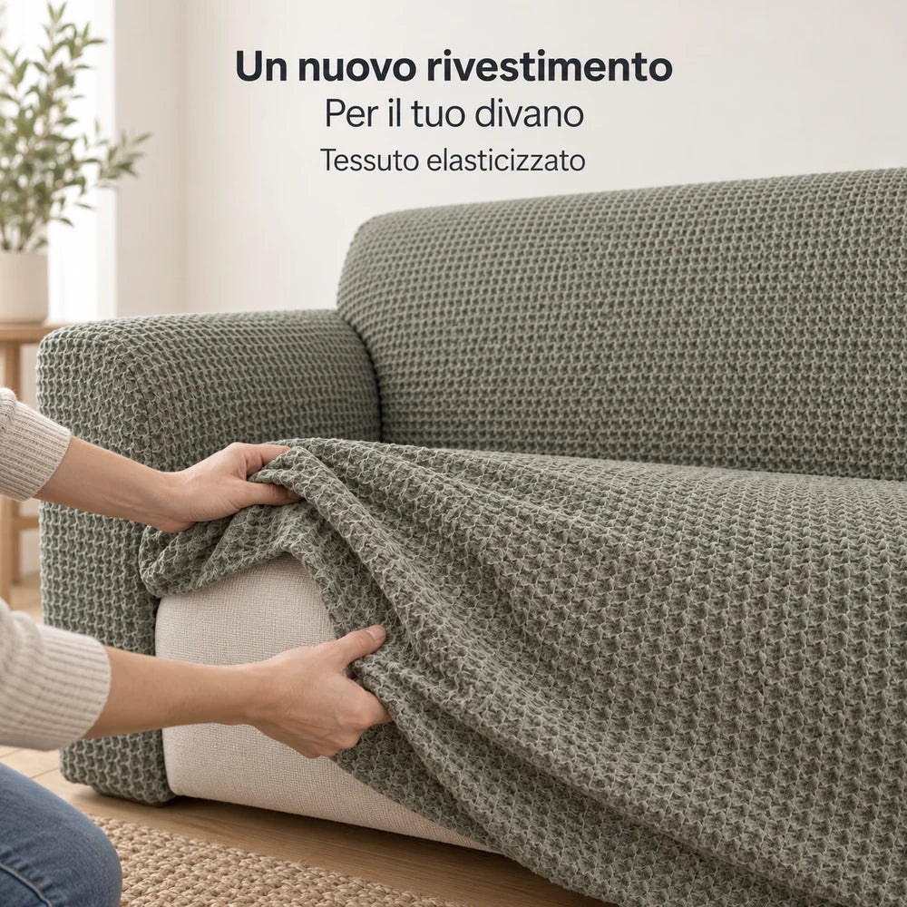 Copridivano Milos in cotone elasticizzato — 02-utilizzo